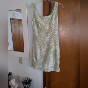 Vintage Frederick's of Hollywood Light Green Dress